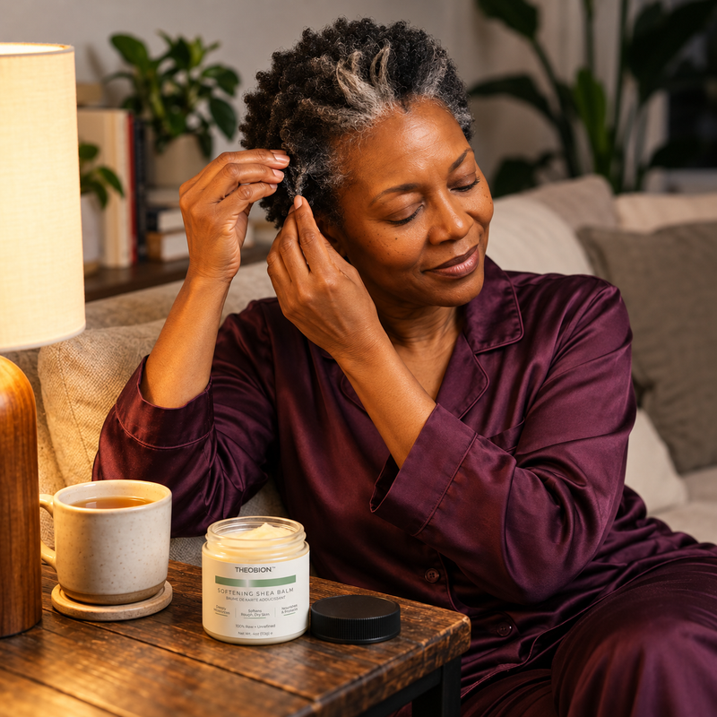 Evening routine with shea balm