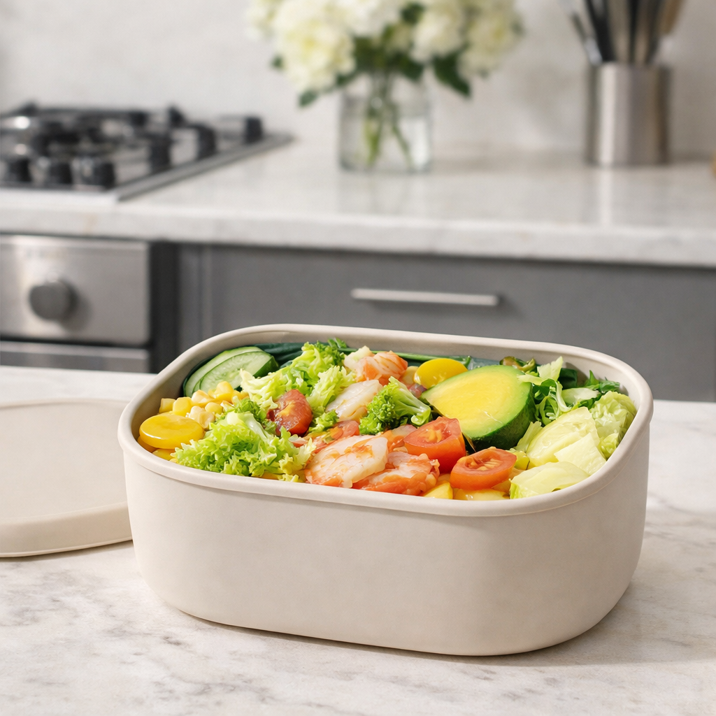 3Size Silicone Food Storage Containers Hard-Shell Silicone Bento Lunch Box Container with Lids Microwave Dishwasher Freezer Safe