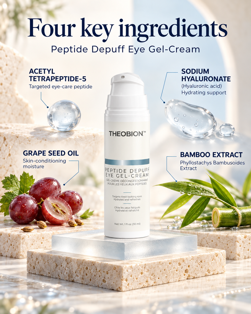 PEPTIDE DEPUFF EYE GEL CREAM