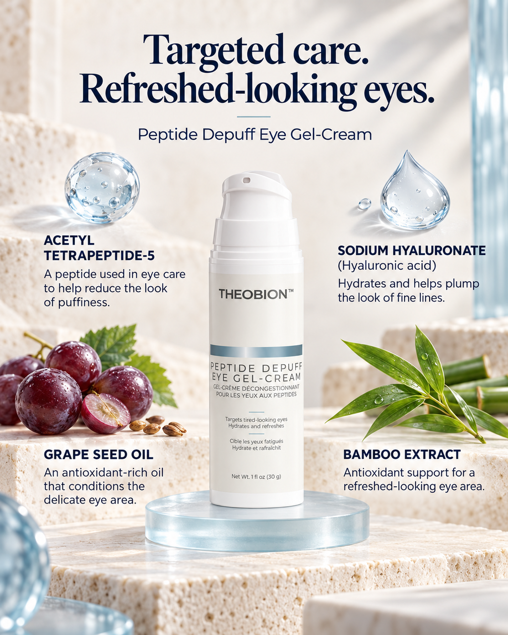 PEPTIDE DEPUFF EYE GEL CREAM