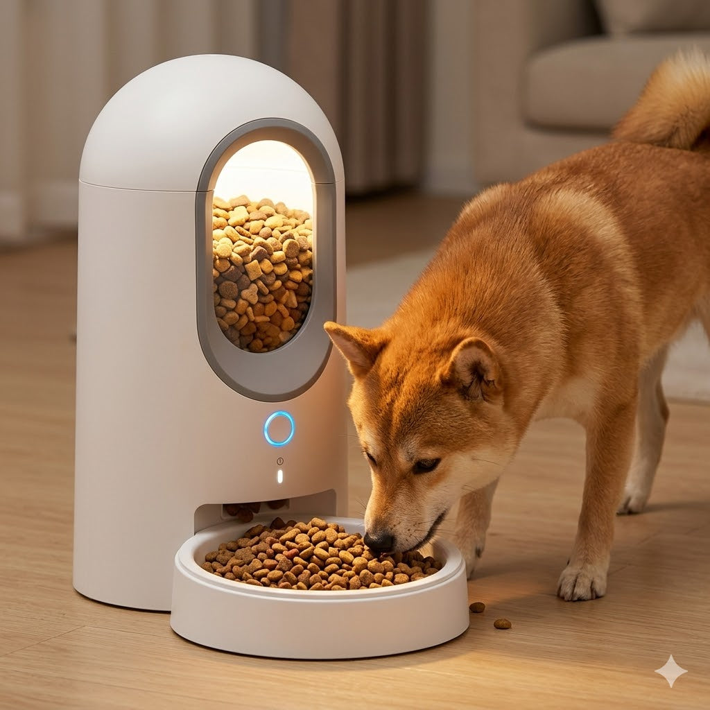 Smart Automatic Pet Feeder - WiFi App Control for Cats & Dogs