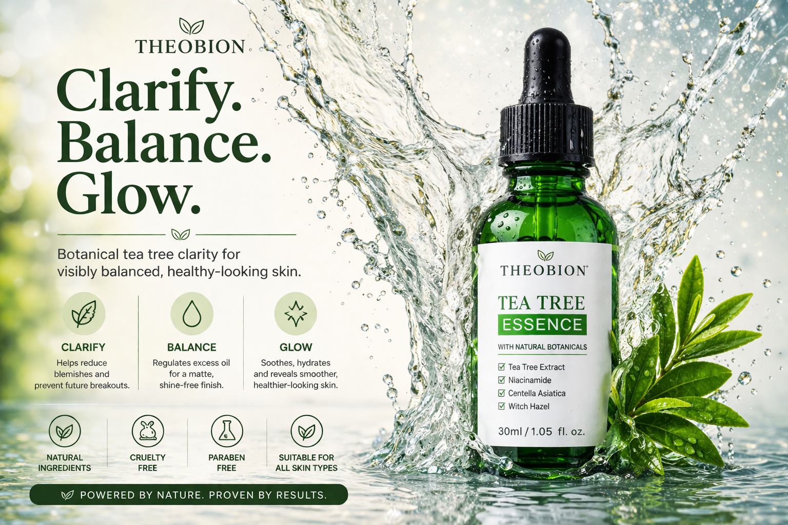 Sérum anti-acné au thé vert