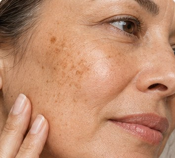 Dark spots + normal skin